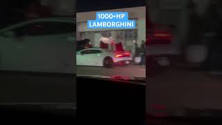 1000 HP Lambo crashes the meet❗️🏎️💨 shorts lamborghini automobile ytshort [upl. by Neerehs]