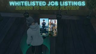 Fivem Whitelisted Job Listings QBESX [upl. by Cleopatre496]