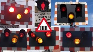 UK Level Crossings With Halogen Lights 2017 [upl. by Alam]