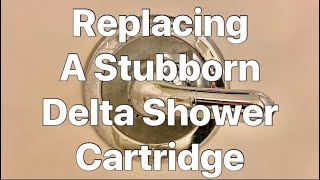 DELTA SHOWER CARTRIDGE REPLACEMENT [upl. by Onaicram]