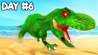 Survive 7 Days On A Wild Island with A TRex [upl. by Aenyl]