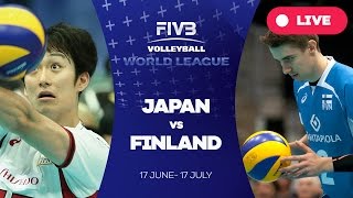 Japan v Finland  Group 2 2016 FIVB Volleyball World League [upl. by Oryaj]