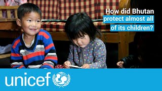 How did Bhutan protect its children from deadly diseases  UNICEF [upl. by Og]