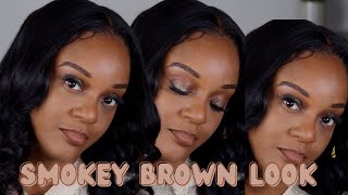 HOW TO DO QUICK SMOKEY BROWN EYES [upl. by Forta]