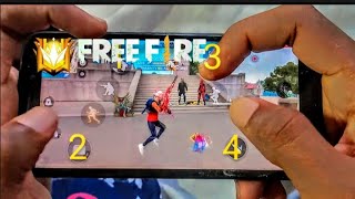 Noob FF vs squad Full Handcam⚡⚡⚡ garena Free Fire [upl. by Suirtemid]