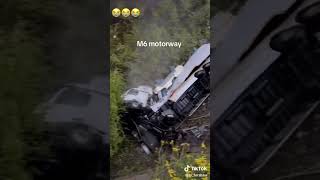 BAD CRASH M6 MOTORWAY [upl. by Dierdre]