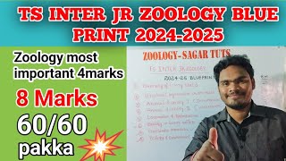 Ts inter 1st year zoology blueprint 2024 inter [upl. by Aivila766]