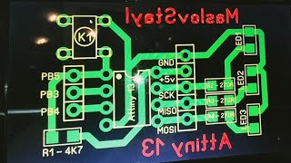 Отладочная плата для Attiny13 Плюс программирование и подключение к Arduino UNO [upl. by Annawahs538]