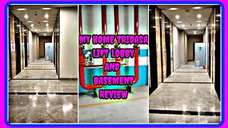 hyderabadvlogs77  my home TRIDASA  Basement review and lift lobby and finishing works [upl. by Nico]