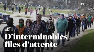 Covid  les primaires démocrates polémiques du Wisconsin malgré le confinement aux EtatsUnis [upl. by Yenial]