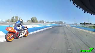 Onboard Eddie Lawsons Yamaha YZR500 at Jerez [upl. by Okoyik]