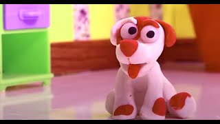 Funny doggie cartoon kids Play doh animation 💚dibusYmas [upl. by Gamber]