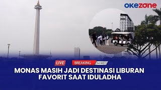 LIVE REPORT  Monumen Nasional Jadi Spot Favorit Liburan bersama Keluarga Warga Jakarta [upl. by Aubyn]