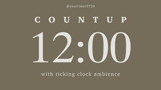 12 Minutes Count Up Timer [upl. by Enovahs]