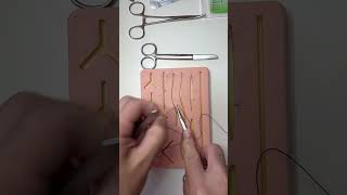 Simple interrupted suture surgery skills [upl. by Adnil620]