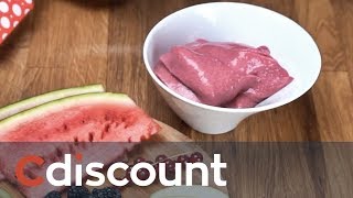 Recette du smoothie bowl banane framboise  Cdiscount [upl. by Nnoj174]