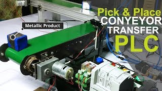 PLC based Pick and Place Automation System Conveyor Transfer [upl. by Trillbee]