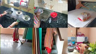 💁 Indian Mom daily morning house cleaning routine 🤷 home cleaning routine 💖 indian cleaning vlog [upl. by Ximenes]