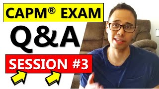 CAPM EXAM QUESTION amp ANSWERS SESSION 3  CAPM EXAM PREP 2024  CAPM EXAM QampA [upl. by Nosredna349]