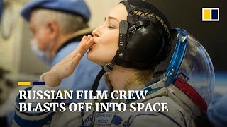 Russian film crew beats Tom Cruise to arrive first in orbit for maiden shoot in space [upl. by Nuriel]