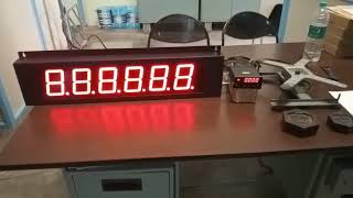 Remote display for load indicator Jumbo display for EPOCH weighing indicator [upl. by Siul]