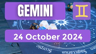 Gemini horoscope  Gemini Horoscope for Today 24 October 2024 [upl. by Fredek370]