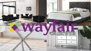 ASSEMBLING MY GLAM WAYFAIR FURNITURE  NOT A HOW TO VIDEO [upl. by Enahsed]