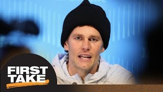 First Take reacts to how Tom Brady handled WEEI host criticism of daughter  First Take  ESPN [upl. by Ainoloppa565]