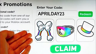 2023 ALL 5 NEW ROBLOX PROMO CODES All Free ROBUX Items in APRIL  EVENT  All Free Items on Roblox [upl. by Jadwiga]