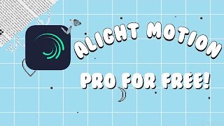 How To Get Alight Motion Pro For Free On iOS NEW [upl. by Brigida]