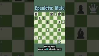 Master The Epaulette Mate in Chess🤯 chesscom chess proplayer chessgame grandmaster [upl. by Nnyrb]