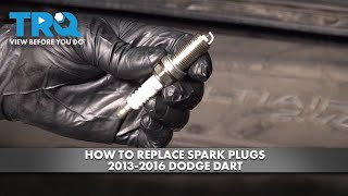 How to Replace Spark Plugs 20132016 Dodge Dart [upl. by Elvera647]