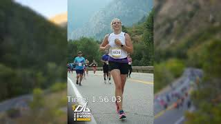 2022 REVEL Big Cottonwood Half Marathon Kyla Hillam [upl. by Aranat]