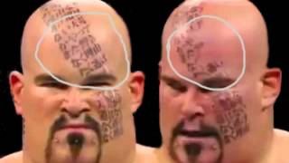 WWE Lord Tensai Face Tattoos Are Fake Proof [upl. by Radbourne683]