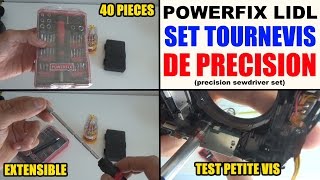 tournevis de précision powerfix lidl screwdriver feinmechaniker [upl. by Apurk]