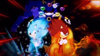 Fire Sonic vs Ice Sonic Stick nodes animation [upl. by Alek]