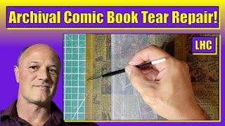 Repairing 70 Year Old Comic Book Pages [upl. by Malinda]