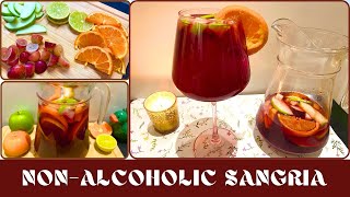 Non  Alcoholic Sangria Recipe  How To Make Sangria Without Alcohol  Fruity Sangria  Mocktail [upl. by Margaretha]