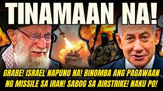 GRABE ISRAEL NAPUNO NA BINOMBA ANG PAGAWAANNG MISSILE SA IRAN SABOG SA AIRSTRIKE ANG TARGET [upl. by Ailesor]