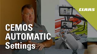 CEMOS AUTOMATIC Settings  2022 CLAAS Combine Clinic [upl. by Maribeth]