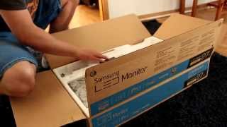 Monitor Samsung 27quot s27d390h Unboxing Rozpakowanie [upl. by Gaiser]