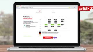 Tutorial de matrícula WeTALK para alumnos externos [upl. by Lyrrehs]