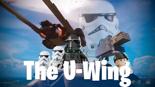 I built the UWing Starfighter in LEGO Fortnite [upl. by Pfeifer656]