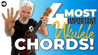 The 4 Most Important Chords On The Ukulele FIND OUT [upl. by Ramo]