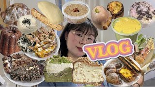 날씨가 좋으니까 빵크닉 가자🧺  쉬는 날엔 먹기만 하는 빵순이 vlog 초량온당 서희와제과 부산빵 테디뵈르 마들젠 비스코티 푸딩 떠먹케 크루키 구움과자 [upl. by Chere]