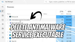 Delete atau Hapus Antimalware Service Executable di Windows [upl. by Mendie631]