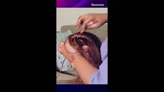 Cornrows Feed incornrows Beginners friendly cornrow [upl. by Ynehteb]