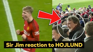 Sir Jim reaction to Hojlund goal for Man United vs Tottenham [upl. by Figge]