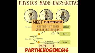 BIOLOGY NEET REPEATERS NOTES PART  I PARTHENOGENESIS FUSION OF MALE GAMETE BINARY FISSION  4 [upl. by Duke696]