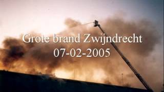 Analoge oproep amp berichtenverkeer grote brand Zwijndrecht 2005 [upl. by Anitan]